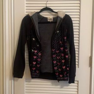 Black Sweater with Hearts